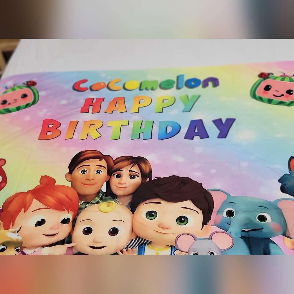Cocomelon Happy Birthday Banner